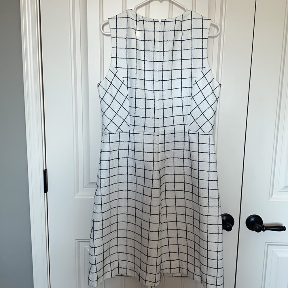 J.Crew white and navy dress - Picture 4 of 6